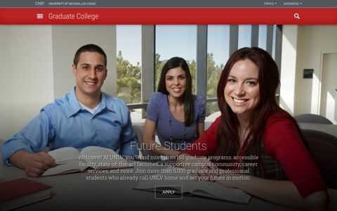 Future Students | Graduate College | University of Nevada ...