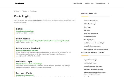 Fonic Login ❤️ One Click Access