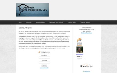 HomeGauge log in, Get your report from Mountain Home ...