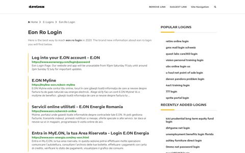 Eon Ro Login ❤️ One Click Access - iLoveLogin