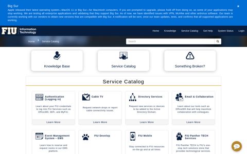 System Status - AskIT Service Portal