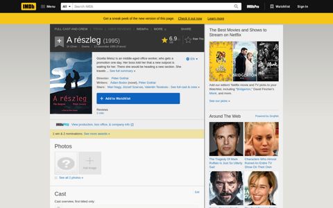A részleg (1995) - IMDb