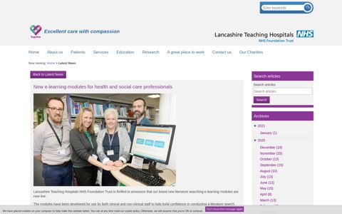 New e-learning modules for health and social care professionals