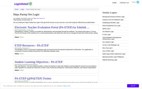 Https Paetep Net Login Electronic Teacher Evaluation Portal (PA ...