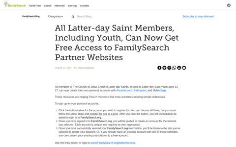 All Latter-day Saint Members, Including Youth, Can Now Get ...