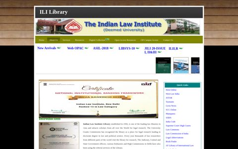 Welcome to ILI Library - Indian Law Institute