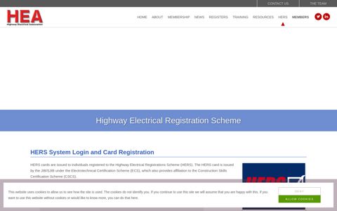 HERS System Login and Card Registration - Highway ...