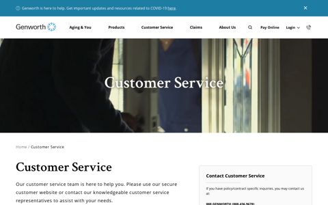 Customer Service & Support | Genworth