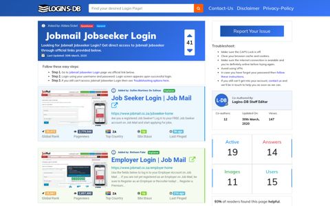 Jobmail Jobseeker Login - Logins-DB