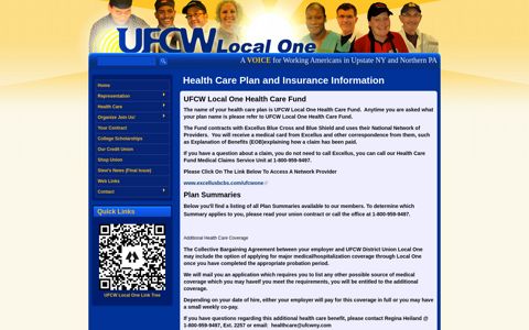 Health Care Plan and Insurance Information | UFCW Local One