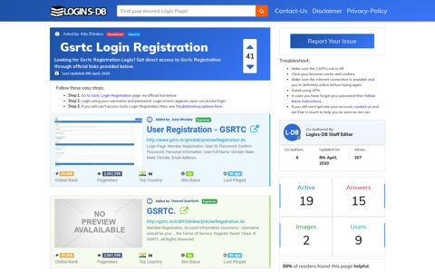 Gsrtc Login Registration - Logins-DB