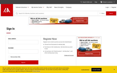 Insurance Auto Auctions: Buyer Login - IAA