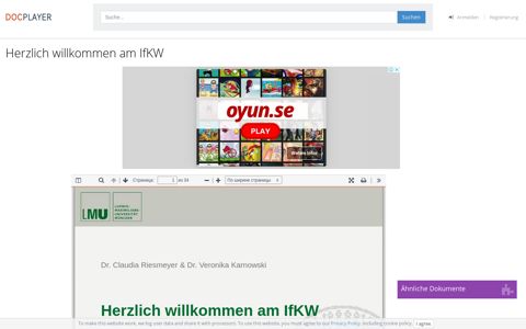 Herzlich willkommen am IfKW - PDF Free Download