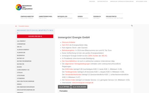 immergrün! Energie GmbH - energieanbieterinformation.de