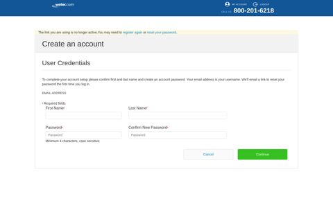 Create a new login to your account. - Water.com
