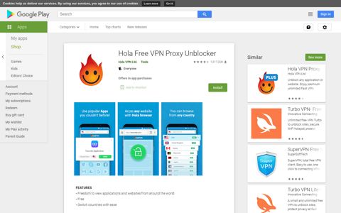 Hola Free VPN Proxy Unblocker - Apps on Google Play