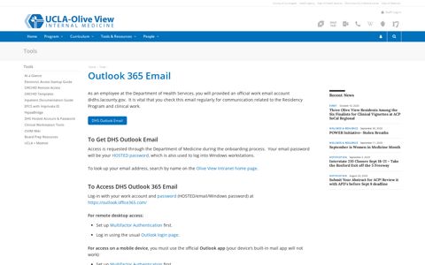 Outlook 365 Email - UCLA-Olive View Internal Medicine