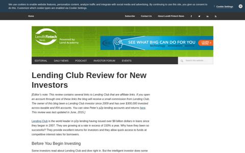 Lending Club Review for New Investors - Lend Academy