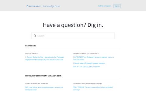 Enthought Knowledge Base