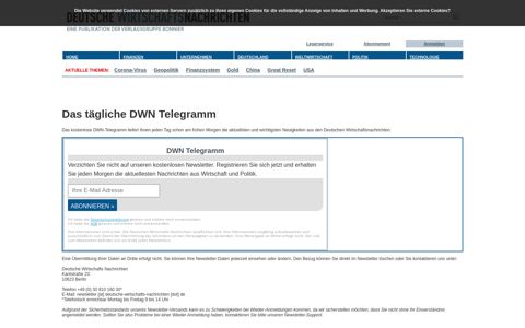 DWN Telegramm - - deutsche-wirtschafts-nachrichten.de