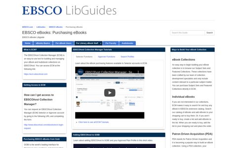 Purchasing eBooks - EBSCO eBooks - LibGuides at Ebsco