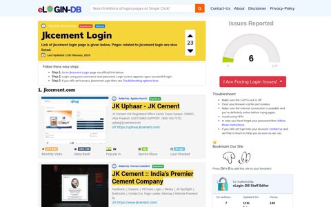 Jkcement Login - A database full of login pages from all over ...