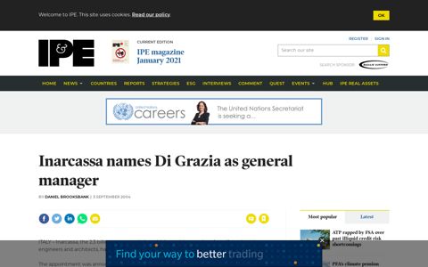 Inarcassa names Di Grazia as general manager | News | IPE
