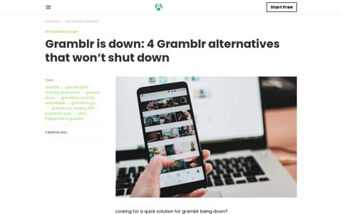 Gramblr is down: 4 Gramblr alternatives that won't shut down ...