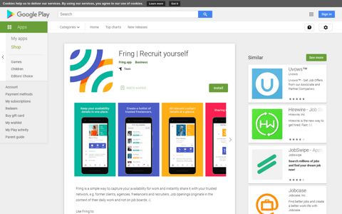 Fring | Recruit yourself – Apps on Google Play