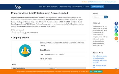 Emperor Media And Entertainment Private Limited