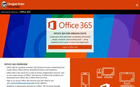 Microsoft Office 365 - Information Services | Oregon State ...