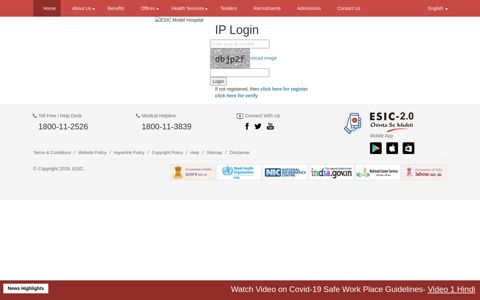 IP Login - Esic