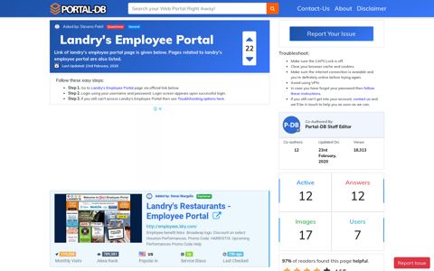 Landry's Employee Portal