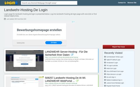 Landwehr-hosting.de Login