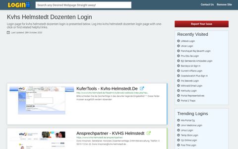 Kvhs Helmstedt Dozenten Login - Loginii.com