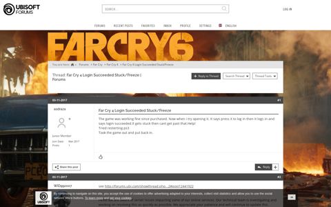 Far Cry 4 Login Succeeded Stuck/Freeze | Forums - Ubisoft ...