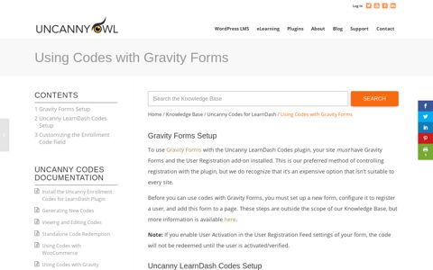 Using Codes with Gravity Forms - Uncanny Owl