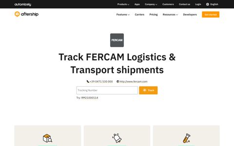 FERCAM Logistics & Transport Tracking - AfterShip
