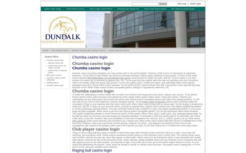 Chumba casino login - Dundalk Institute of Technology