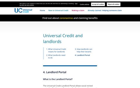 Landlord Portal - Understanding Universal Credit