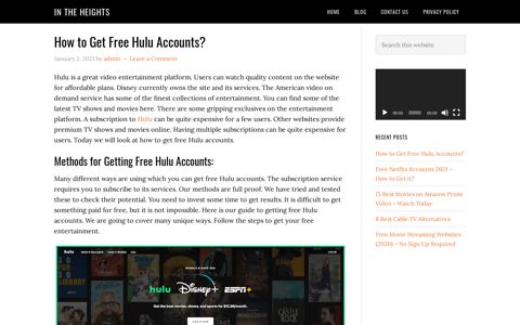 How to Get Free Hulu Accounts - October [2020]