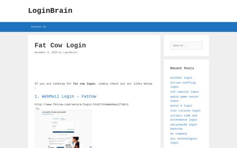 Fat Cow - Webmail Login - Fatcow - LoginBrain