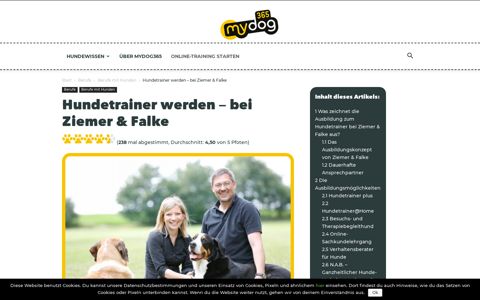 Hundetrainer werden – bei Ziemer & Falke › mydog365 Magazin