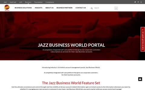 Jazz Business World Portal | Jazz Business