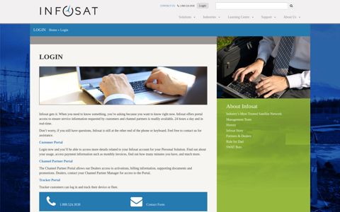 Portal Access for Customer |Infosat | Infosat Communications