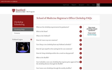 School of Medicine Registrar's Office Clerkship FAQs | MD ...