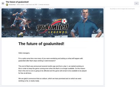 The future of goalunited! | Facebook
