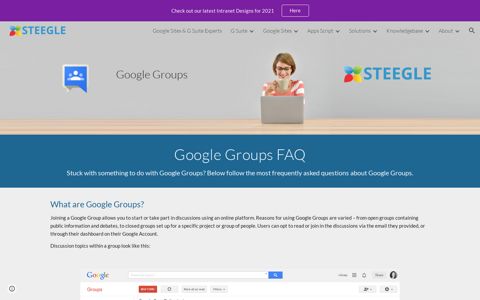 Google Groups FAQ - Steegle.com