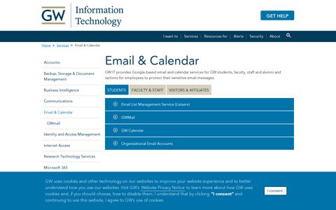 Email & Calendar | GW Information Technology | The George ...