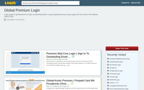 Global Premium Login - Loginii.com